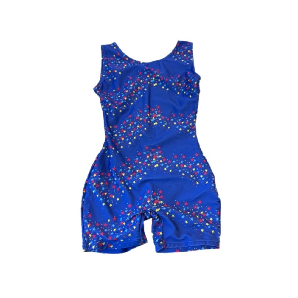 ☃️Danskin Blue leotard with star design